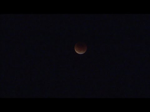 View of Supermoon Eclipse from NASA's Armstrong Flight Research Center