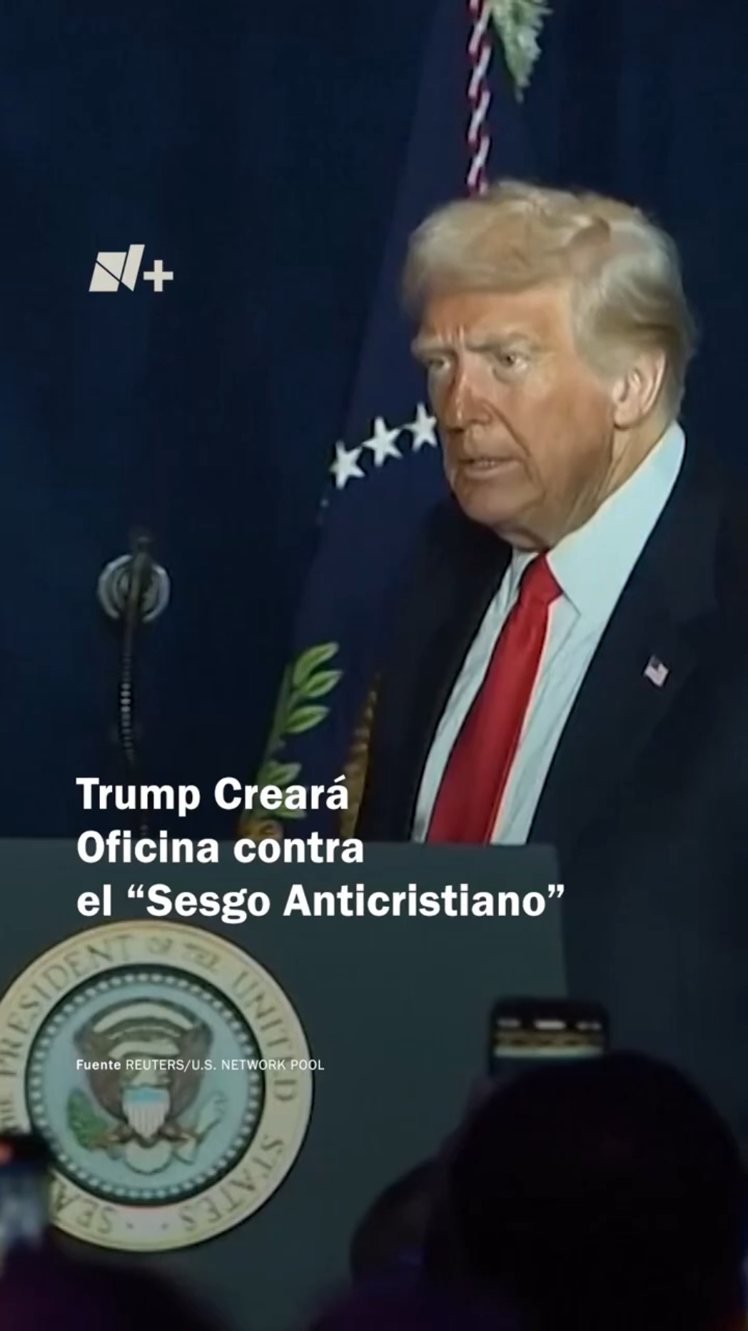 Trump creará oficina contra el “Sesgo Anticristiano” - N+ #Shorts