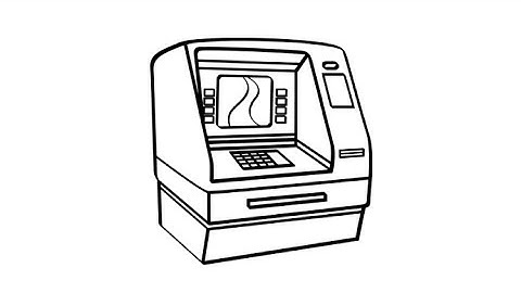 How to Draw an Automated Teller Machine | Drawing of an ATM