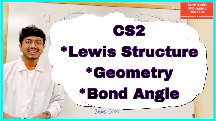 CS2 Lewis Structure, Geometry & Bond Angle!! #phd #chemistry #sunyesf