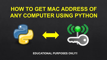 | How to get MAC address of any computer using python | |  Python tutorials |