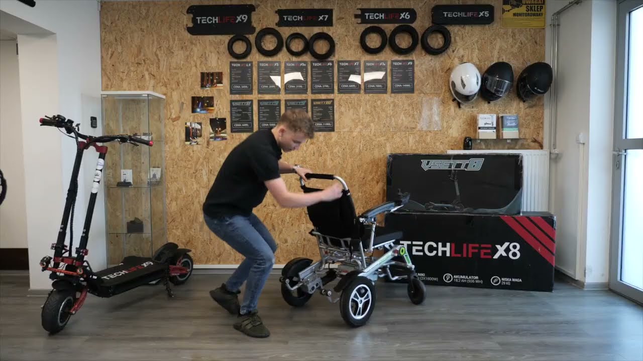 Jak złożyć i rozłożyć elektryczny wózek inwalidzki Airwheel H3T?