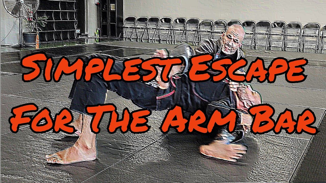 Simple Arm Bar Escape Leg Over Head YouTube