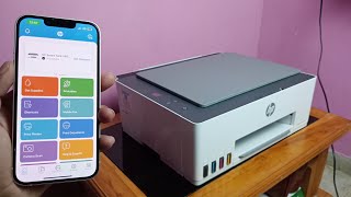 How To Connect Hp Smart Tank 580 Printer With Mobile  iPhone || How To Connect  Hp580 With Hp Smart