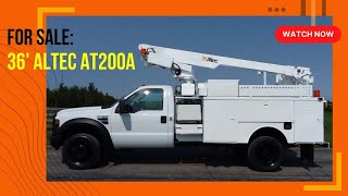 Tour - 36' Altec Bucket Truck on 2008 Ford F450 Chassis
