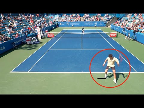 ATP Cincinnati : Le tweener lob génial de Ben Shelton face à Casper Ruud