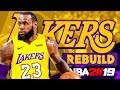 Lebron James Los Angeles LAKERS REBUILD! NBA 2K19