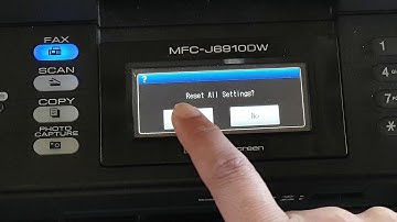 Brother MFC-J6910DW: How to Factory Reset All Settings on Printer