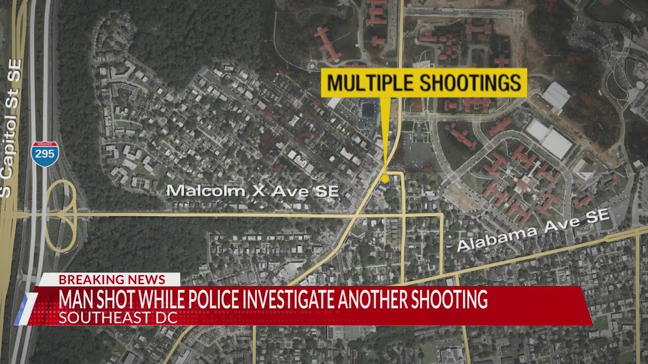 Man shot while police investigate another shooting - YouTube