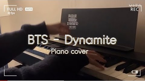 BTS - Dynamite (piano cover) 1분편곡