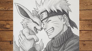 How to Draw Naruto Six Paths Sage Mode & Kurama | Step-by-Step Anime Art for Beginners screenshot 1