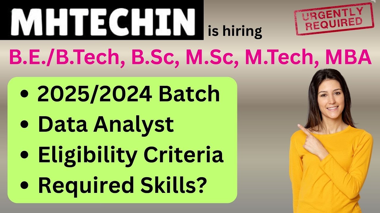 Mhtechin is hiring Data Analyst Role | 2025/2024 Batch | Pune | Detailed Selection Process? 