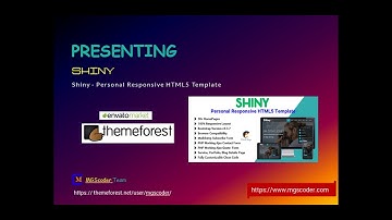 Shiny - Personal Responsive HTML5 Template | Themeforest Premium Template | Envato Site Template