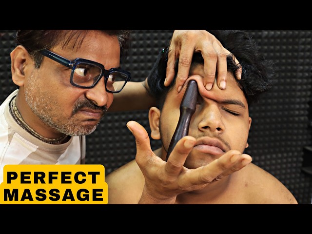 Forehead Tapping & Intense Head Massage | Neck Cracking, Spine Cracking | Body Massage ASMR