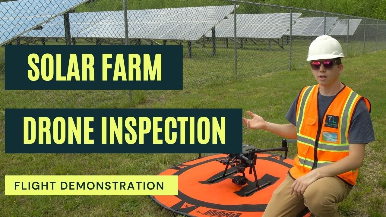 Drone Solar Farm Inspection - Flight Demonstration - YouTube