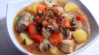 Resep Sup Ayam | Cara membuat Sop Ayam. 