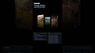 Cách Tạo 3D Image Slider Cực Mượt Bằng CSS & React | Code Showcase 💻✨