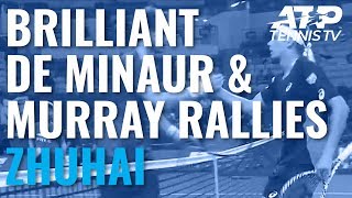 BRILLIANT Rallies From Alex De Minaur vs Andy Murray! | Zhuhai Championships 2019