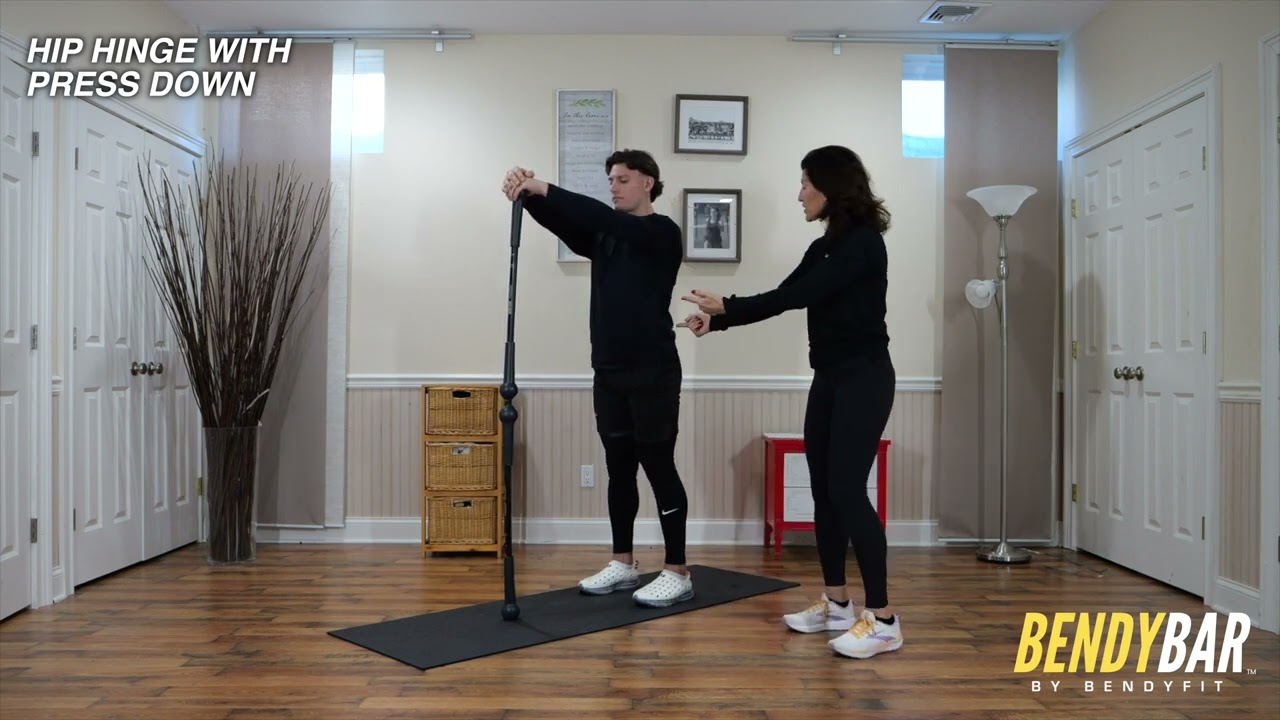 Ep. 05, Hip Hinge with Press Down (Stronger Posterior Chain), video thumbnail