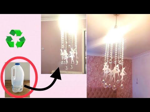 DIY GIRLY BALLERINA CHANDELIER MADE WITH RECYCLED ITEMS # Pinterest Inspired