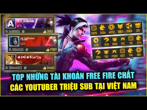 Free Fire | Cùng Soi ID Top Tài Khoản Youtuber Triệu Người Theo Dõi Tại Việt Nam | Rikaki Gaming