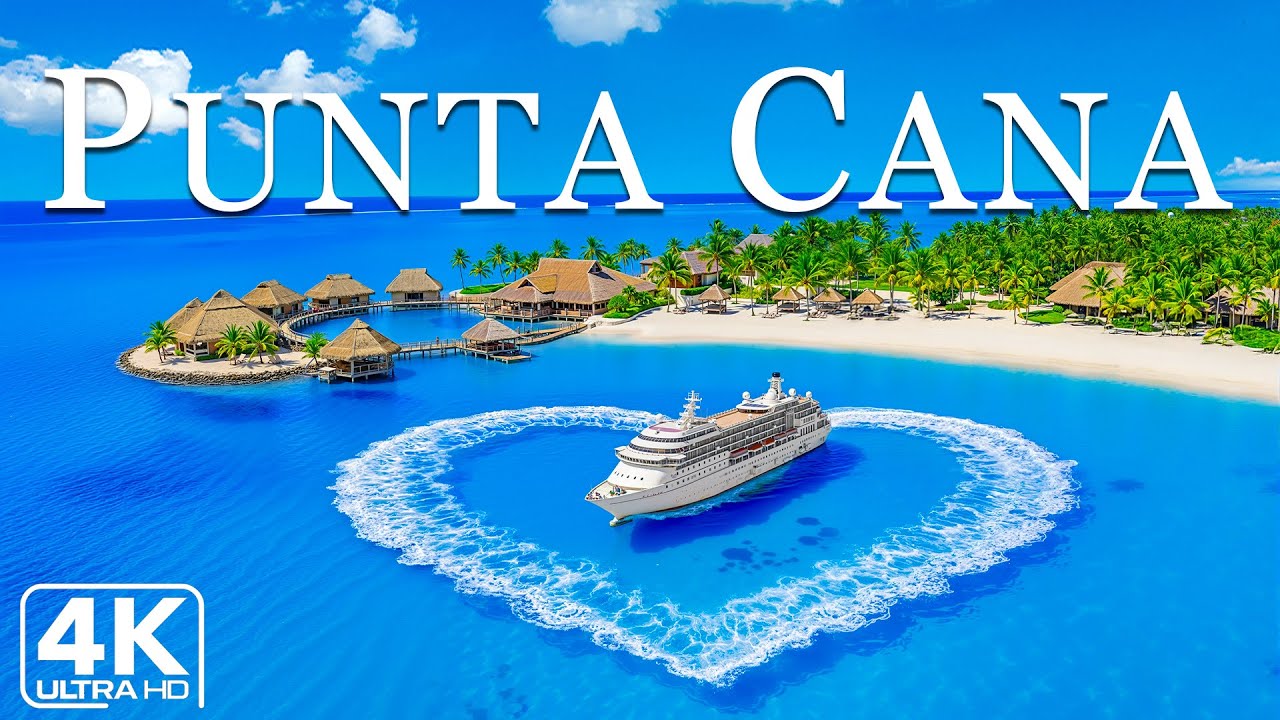 Видеосъемка с дрона в разрешении 4K в Пунта-Кане | Белоснежные песчаные пляжи, пальмовые рощи