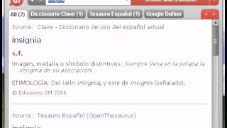 Definición de insignia