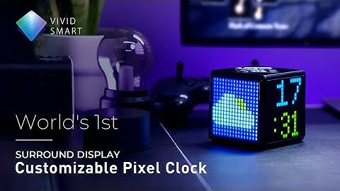Now on Kickstarter: Pixeltime, Surround Display Pixel-Art Clock & Flip Timer