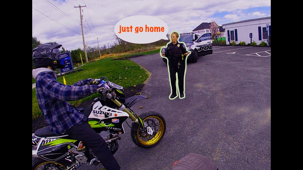 BUSTED BY THE COPS FOR DOING WHEELIES (MOTOVLOG #2) - YouTube