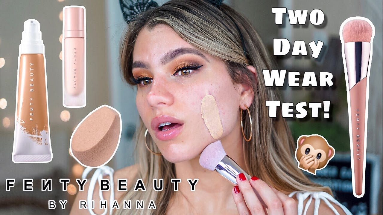 FENTY BEAUTY HYDRATING FOUNDATION VS. SOFT MATTE FOUNDATION! - TrinaDuhra 