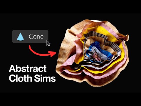 Make Abstract Cloth Renders With Primitives and Sims | Cinema 4D
