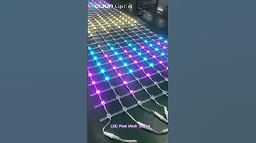 DMX RGB LED Pixels Mesh Screen #ledlights #rgblight #pixellight #facadelighting