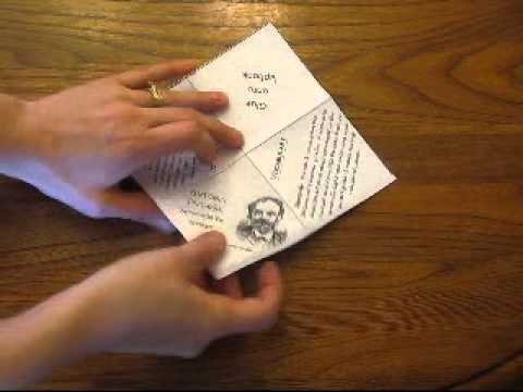 Diamond Flip Mini Book Video Tutorial