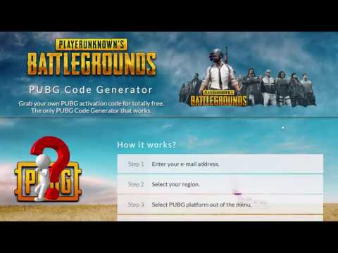 PUBG Code Generator 2018 (Grab ONE Game Code) - YouTube