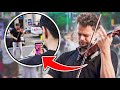 Violinist Shreds THUNDERSTRUCK In Public