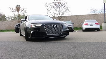 JHM Audi RS5 2.75" Downpipe / X-Pipe Combo & Stock Catback - Exhaust Sound