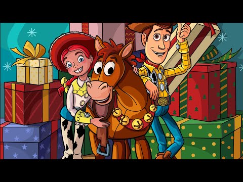 Happy Colour - Colour by Number. Toy Story 🤠✨👢🐮 - Woody, Bullseye & Jessie Infront Of Christmas Haul