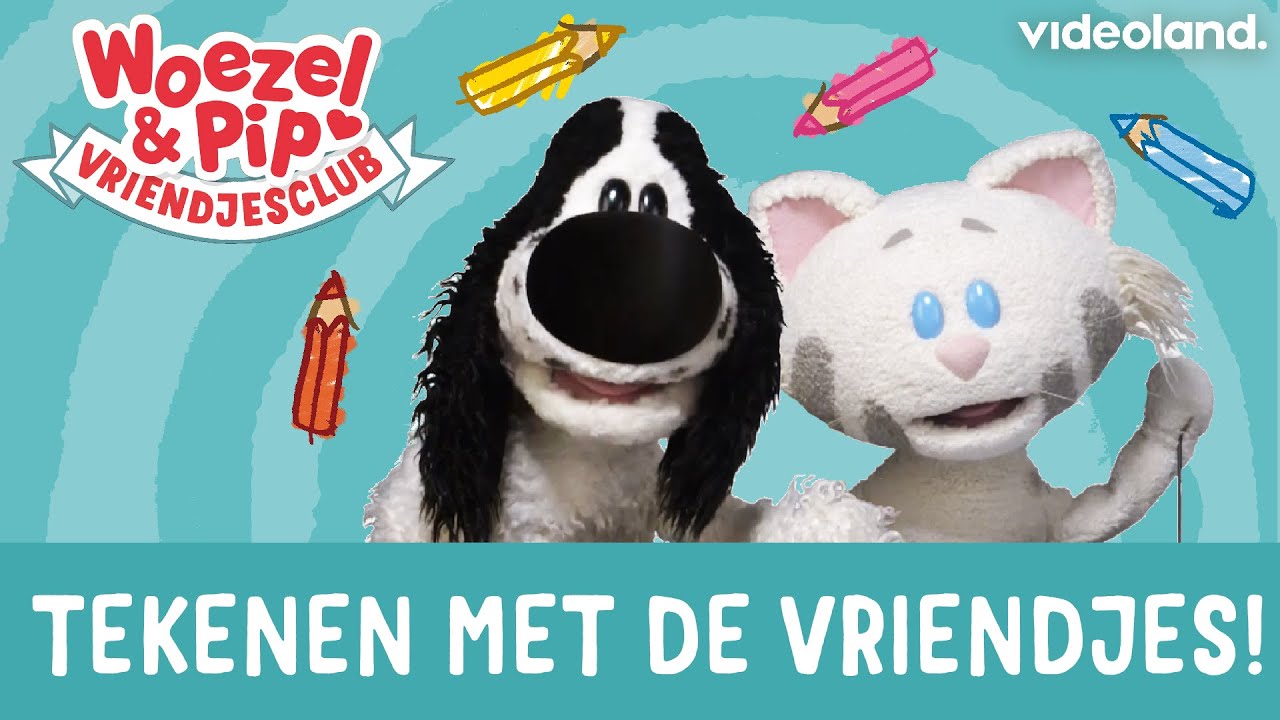Woezel & Pip Vriendjesclub - Tekenen met Buurpoes en Charlie 🖍 ️ - YouTube
