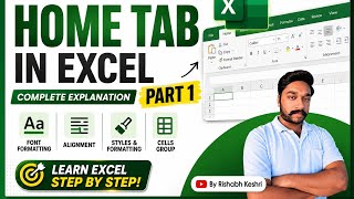 Career to Data Analysis | Microsoft Excel | Ribbon Tabs | Home Tab Part-1