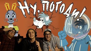 Americans React To Soviet Cartoons Nu Pogodi Ep 12 Ну Погоди