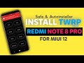 How to install TWRP &ROOT in Redmi Note 8 Pro For MiUi 12 | Safe & No Hard Brick & Without Data Loss