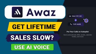 Otomatiskan Panggilan Penjualan \u0026 Pemesanan dengan Agen Suara AI – Penawaran Seumur Hidup Awaz 2026