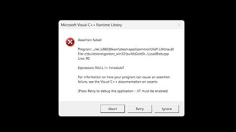 How to fix Counter Strike Microsoft Visual C++ Runtime Library Assertion Failed