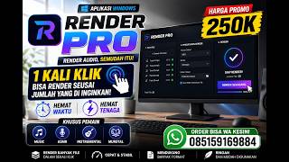 APLIKASI RENDER PRO BAGI PEMAIN MUSIC,,HEMAT TENAGA DAN WAKTU,SEKALI KLIK BISA 10 VIDIO BEBEDA 250K screenshot 3