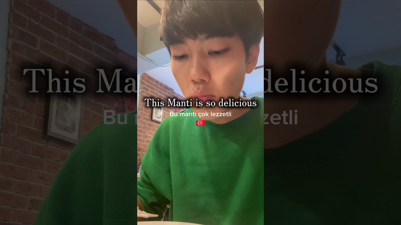 トルコのマンドゥ食べたら美味しすぎたわよ🇹🇷#モッパン #mukbang #turkish #türkiye #飯テロ #turkey