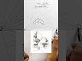 How to Draw Two Point Perspective | Two Point Perspective Drawing Tutorial #twopointperspective