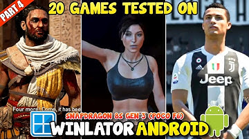 20 PC Games Tested on Winlator Emulator Android | POCO F6 Snapdragon 8s Gen 3 Gameplay Part 4