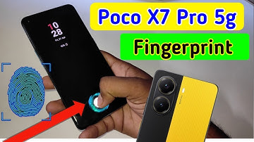 Poco x7 pro 5g display fingerprint setting/Poco x7 pro 5g fingerprint screen lock/fingerprint sensor