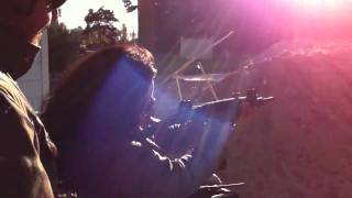 Fall Shoot 2010 - Yumi firing an Uzi