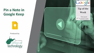 Pin a Note in Google Keep